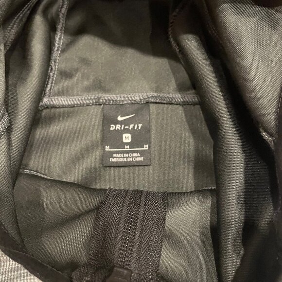 Grey Nike Zip Up Hoodie Jacket Medium M - Picture 3 of 4